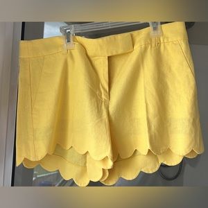 JCrew Linen buttercup shorts